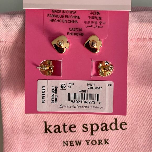 NWT Kate Spade Wishes Hope Earrings Set - Picture 5 of 7